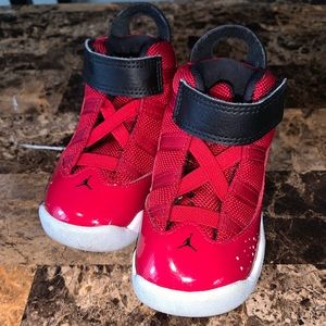 Red and black Jordan’s